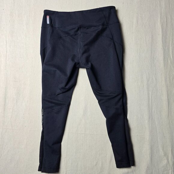 ZELLA Autumn High Waist Moto Ankle Mesh Leggings Black Size S/P Small Activewear - Picture 2 of 14